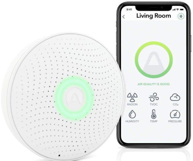 Airthings Wave Plus air quality monitor