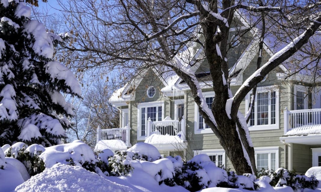 House in winter