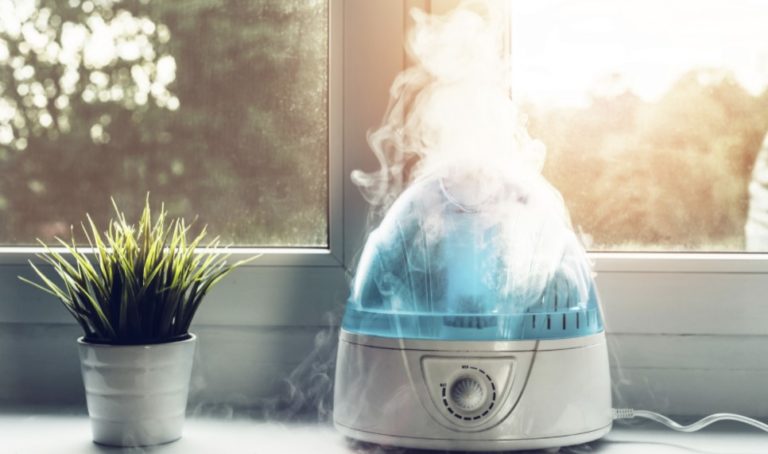 A humidifier producing moisture