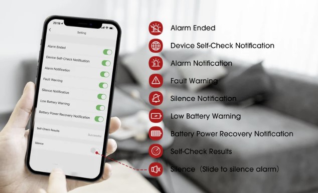 X-Sense XS01-WT app settings
