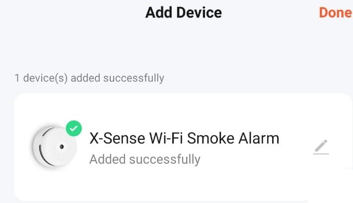 X-Sense added to Tuya app