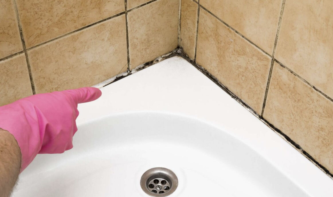 mildew smell in bathroom sink overflow