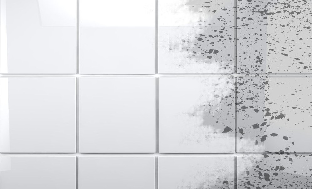 cleaning a bathroom tile